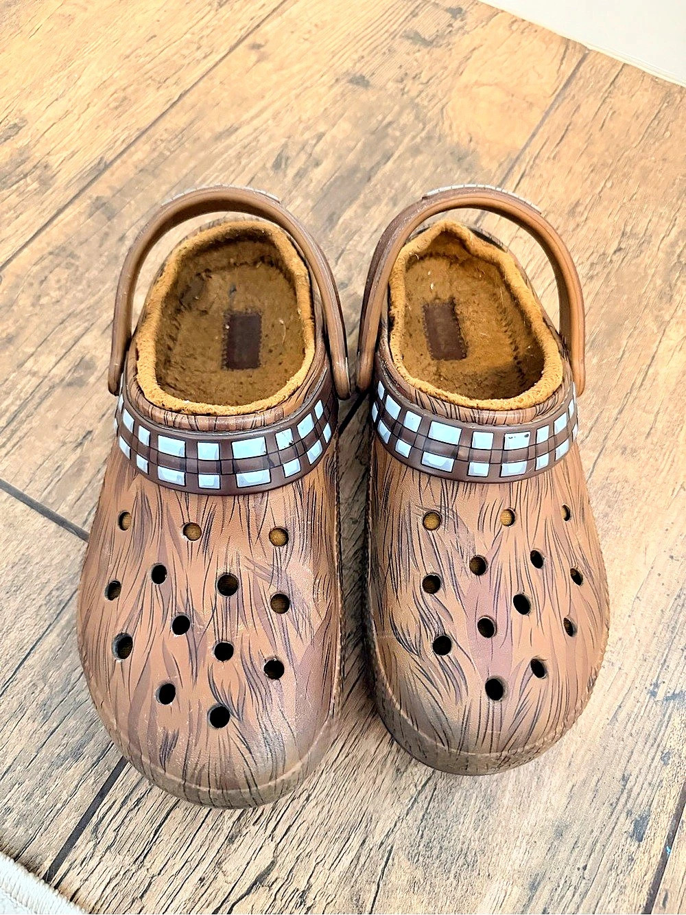 Crocs Star Wars Lined Clog 'Chewbacca' Brown Decorative Clogs Mens 8 Womens 10